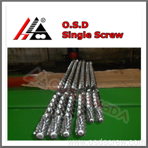 Vented screw & barrel for recycled pvc pelletizing & extrusion